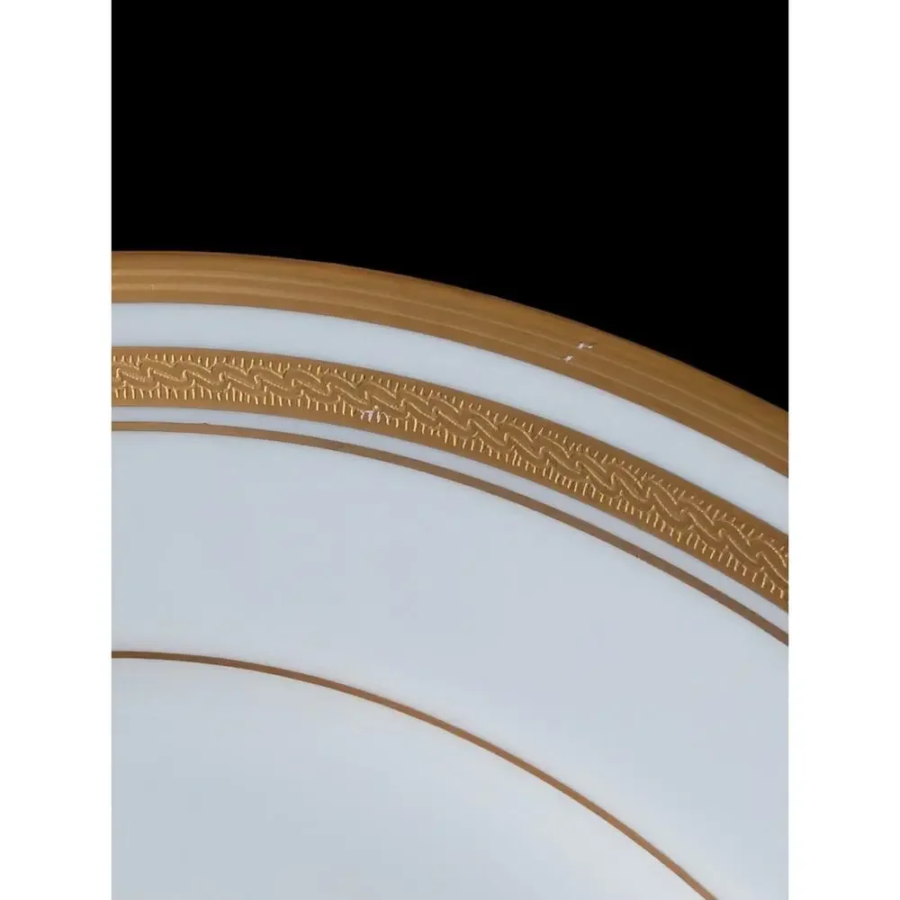 Faberge Imperial Egg Collection Salad Plates Set Of 4 Gold Trim Fine China Japan